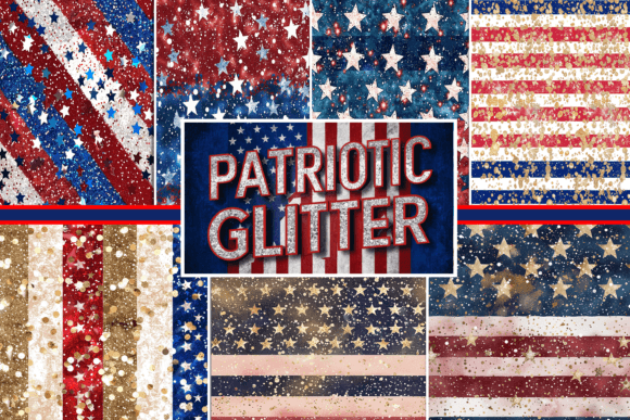 Download USA Patriotic Glitter - Premium Resources