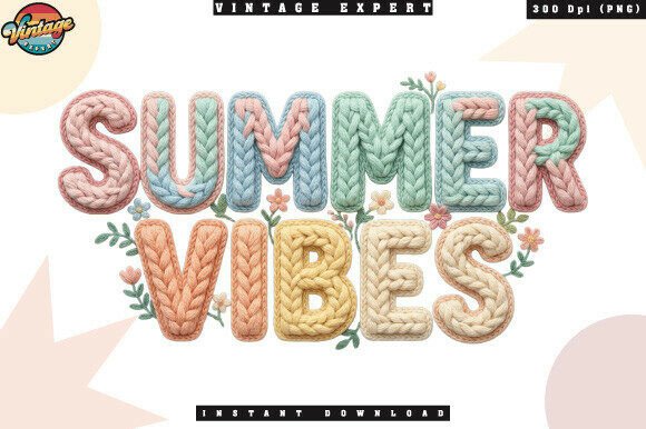 Download Girly Summer Crochet Yarn Faux PNG - Premium Resources