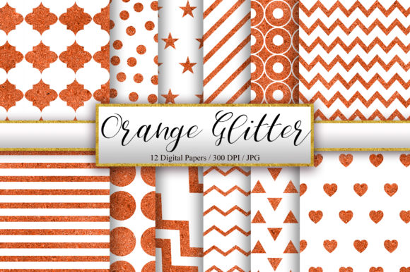 Download Orange and White Glitter Background - White glitter Collection